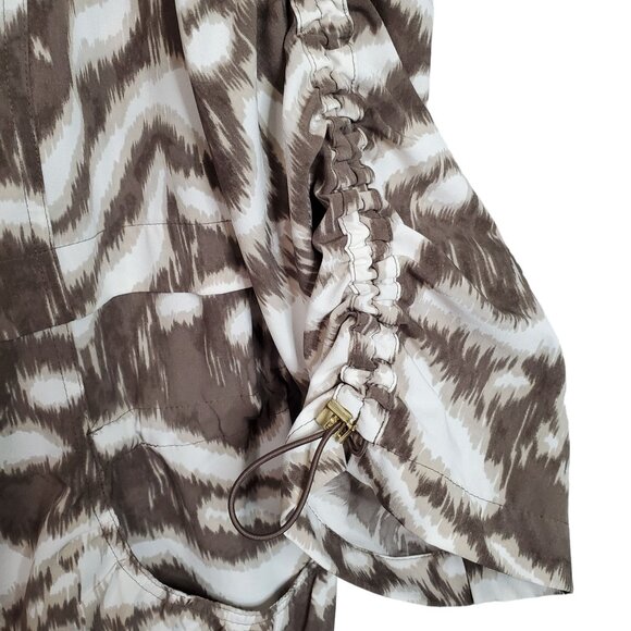 Zenergy 3 Size XL Jacket Lightweight Animal Print Zip Front 3/4 Sleeve Pockets - Picture 6 of 8